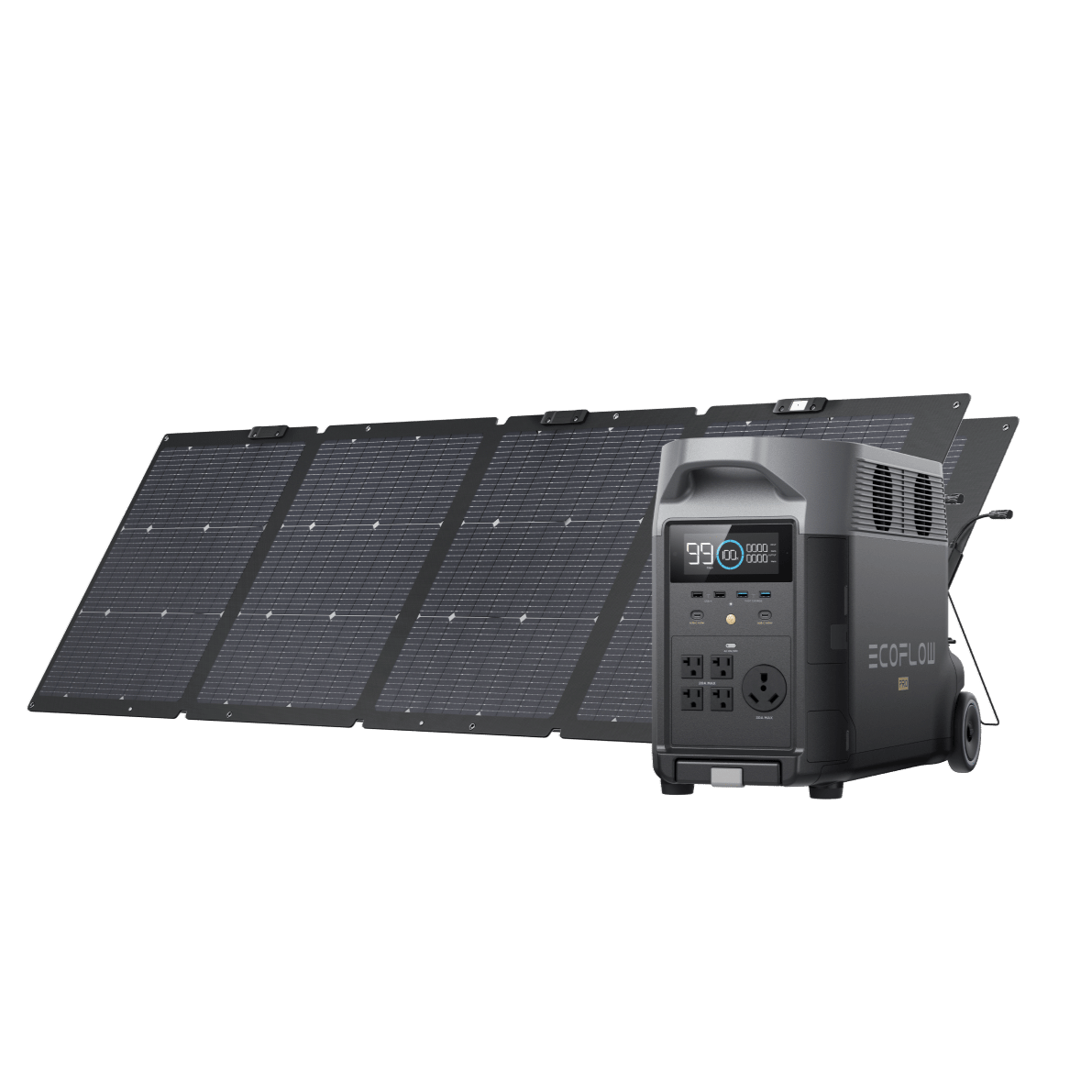 EcoFlow DELTA Pro + 2 x 220W Portable Solar Panels