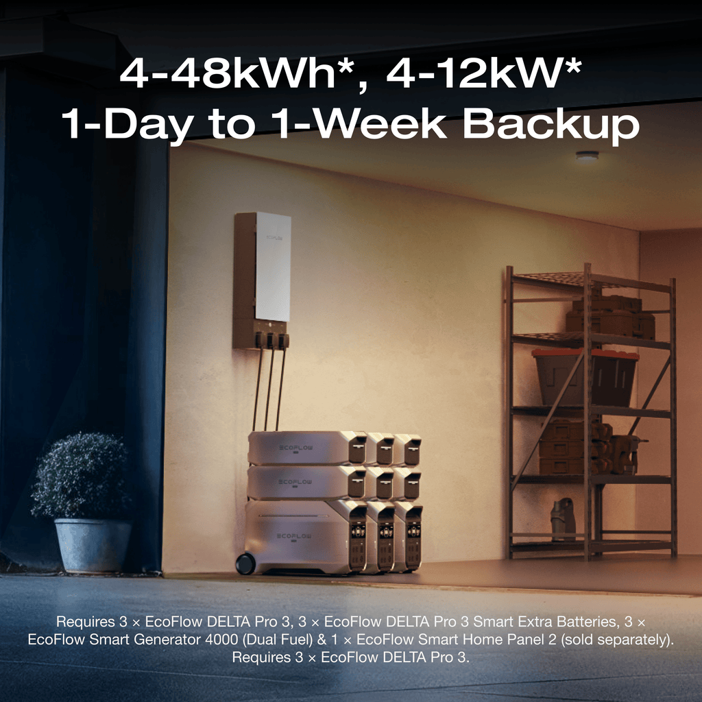 EcoFlow DELTA Pro 3 with 4 x 220W Solar Panel - Livestream Flash Sale